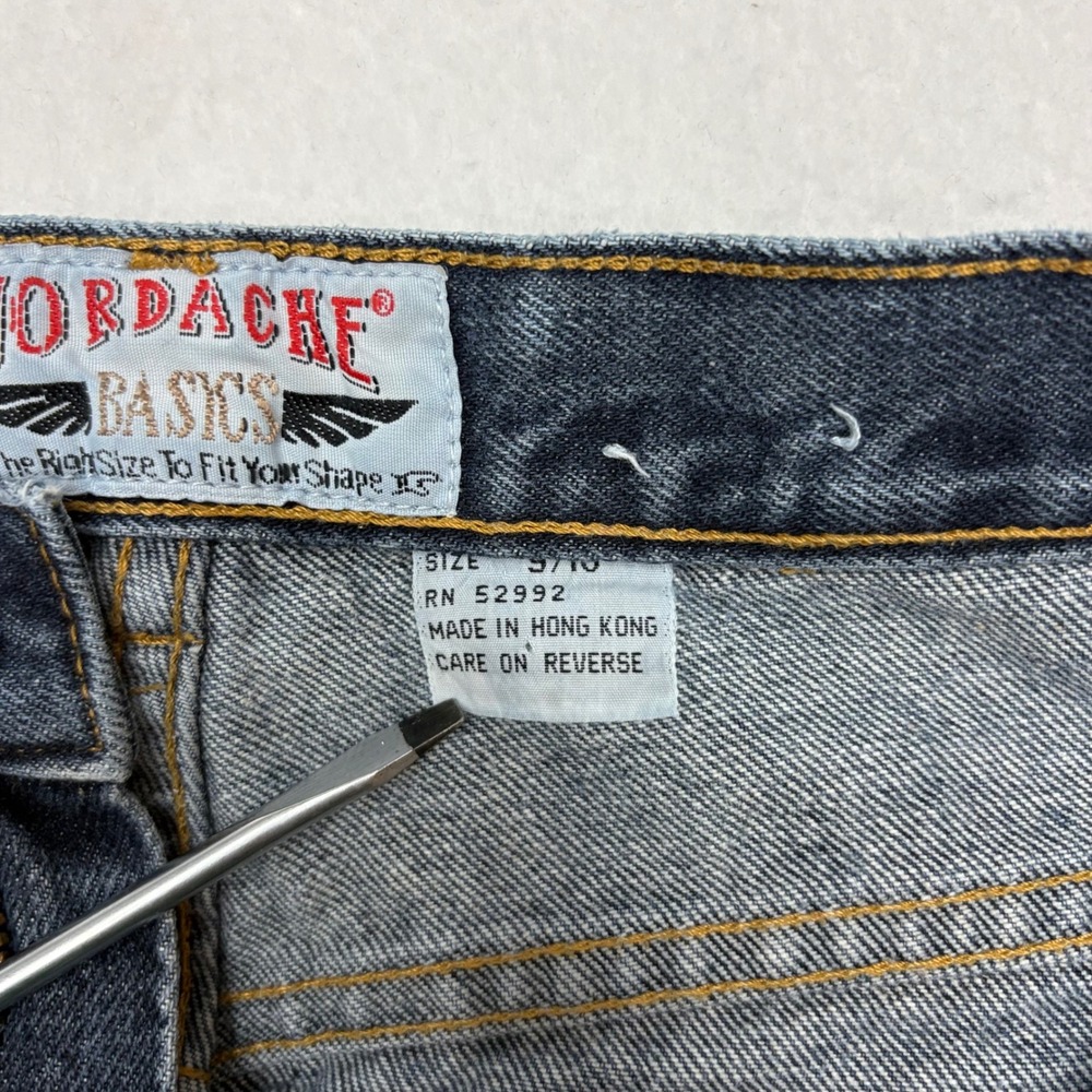 Vintage 90s Jordache Basics High Waisted Straight Leg Mom Jean Dark Wash Sz 9/10 - Picture 15 of 16